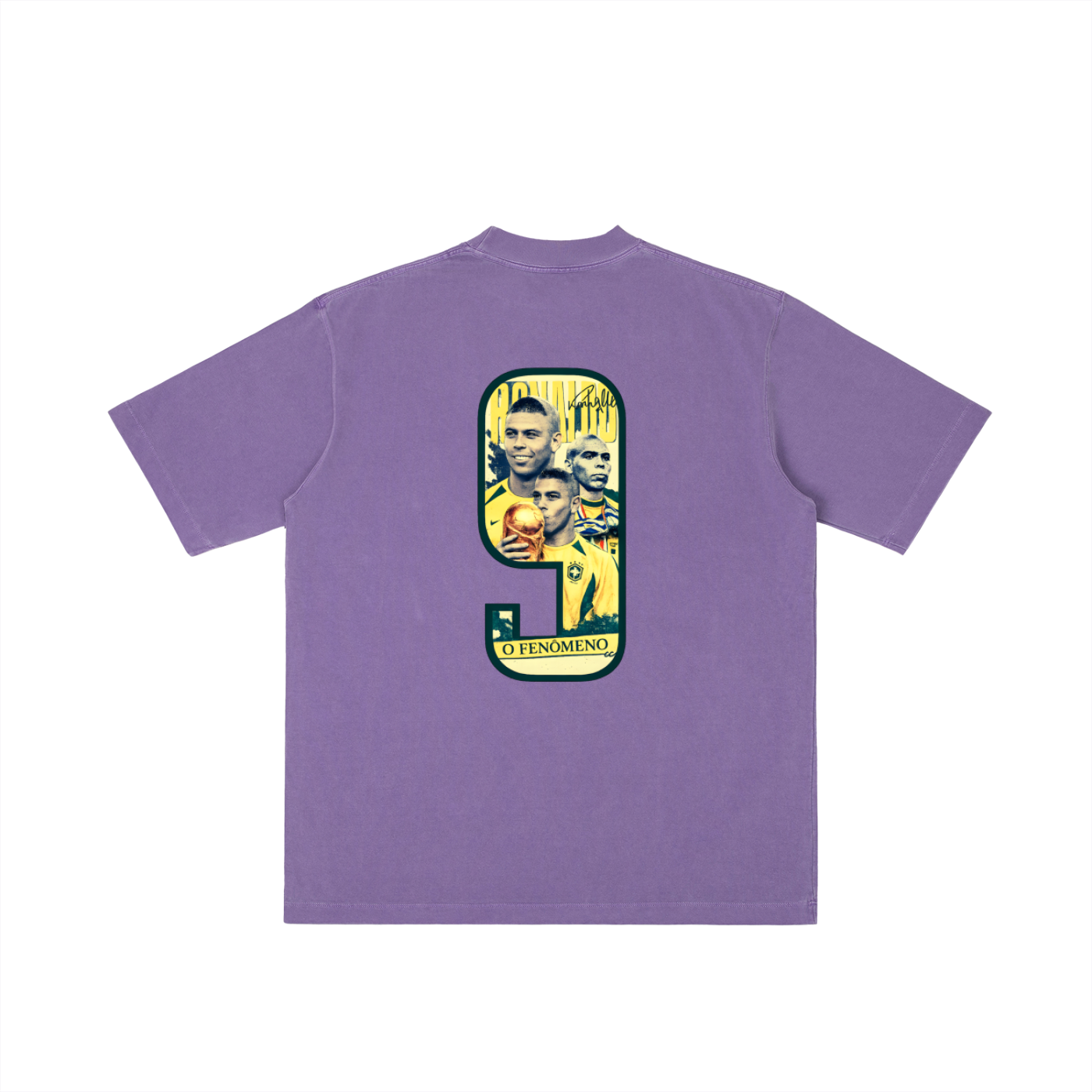Camiseta Lavado Vintage "Ronaldo Fenómeno"