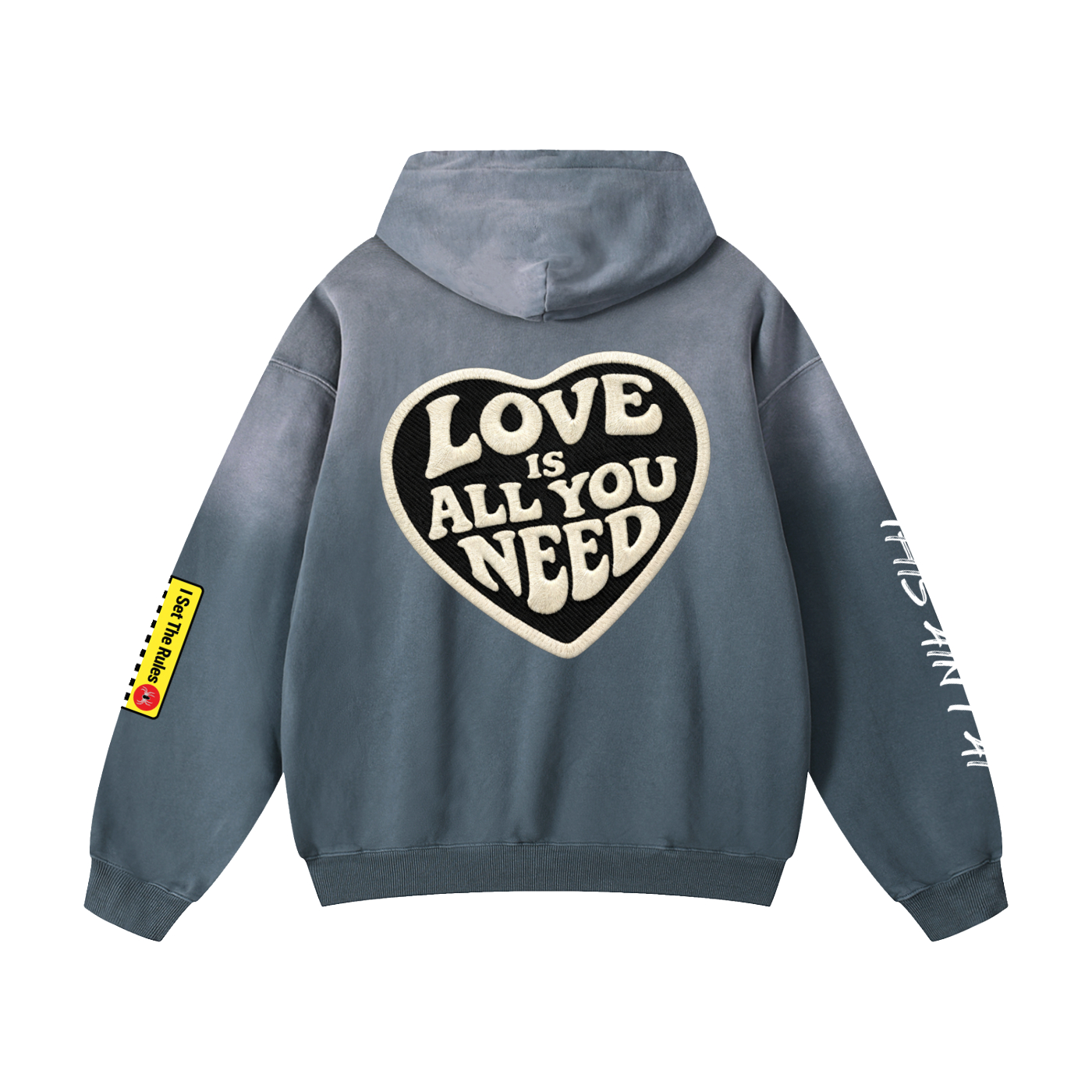 Sudadera con capucha extragrande "Esto no es IA"