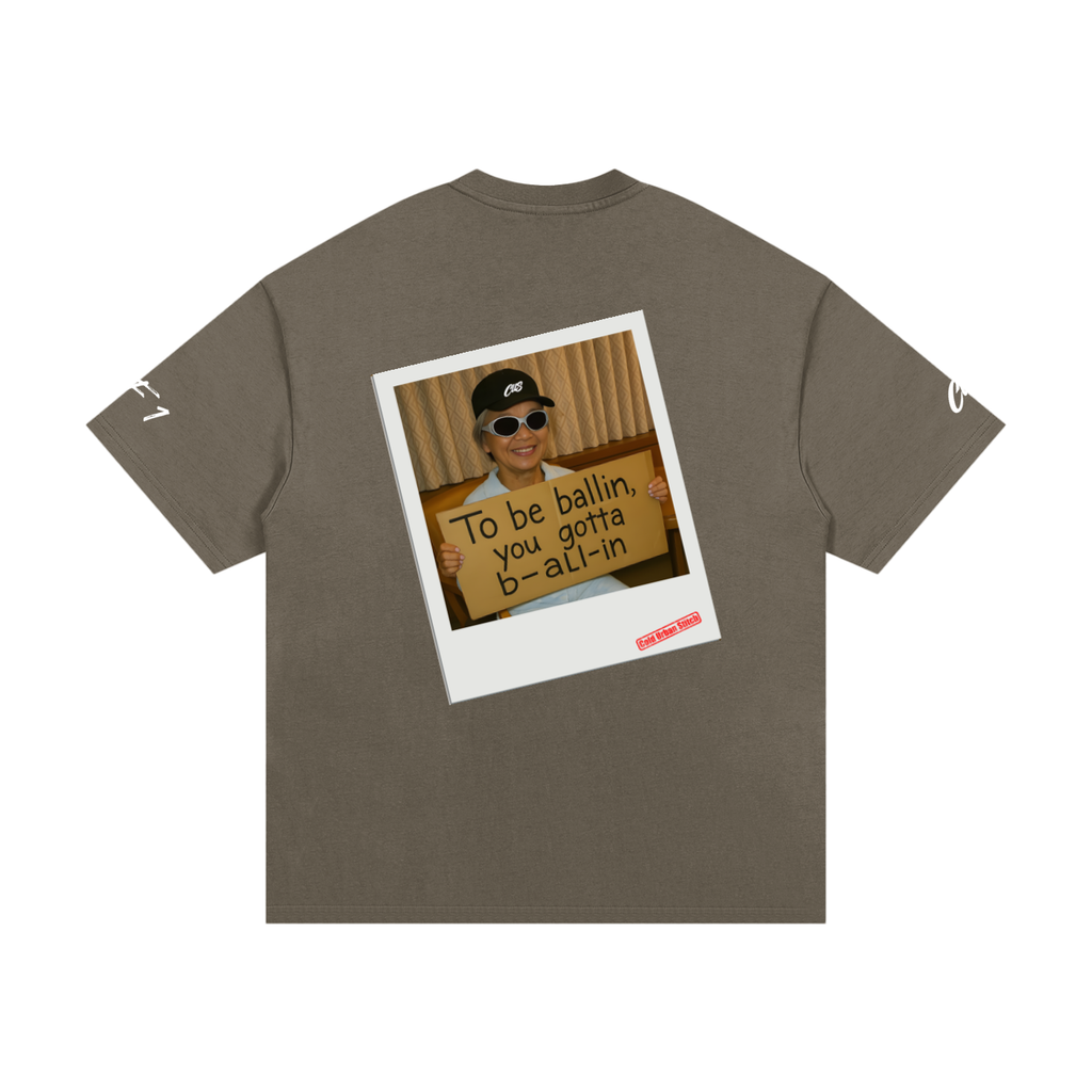 Camiseta esencial de algodón pesado