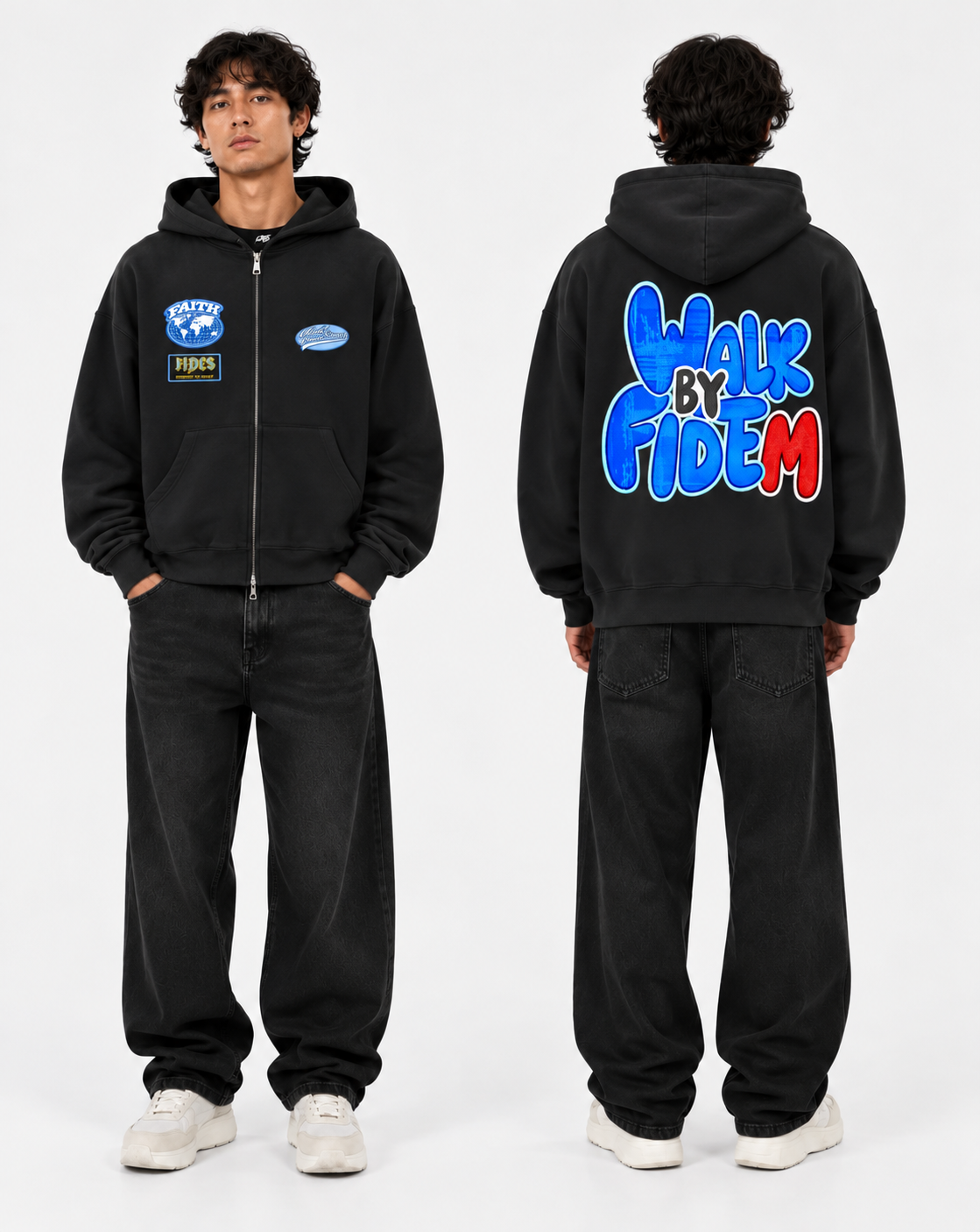 "Walk by FIDEM" Heavyweight Hoodie
