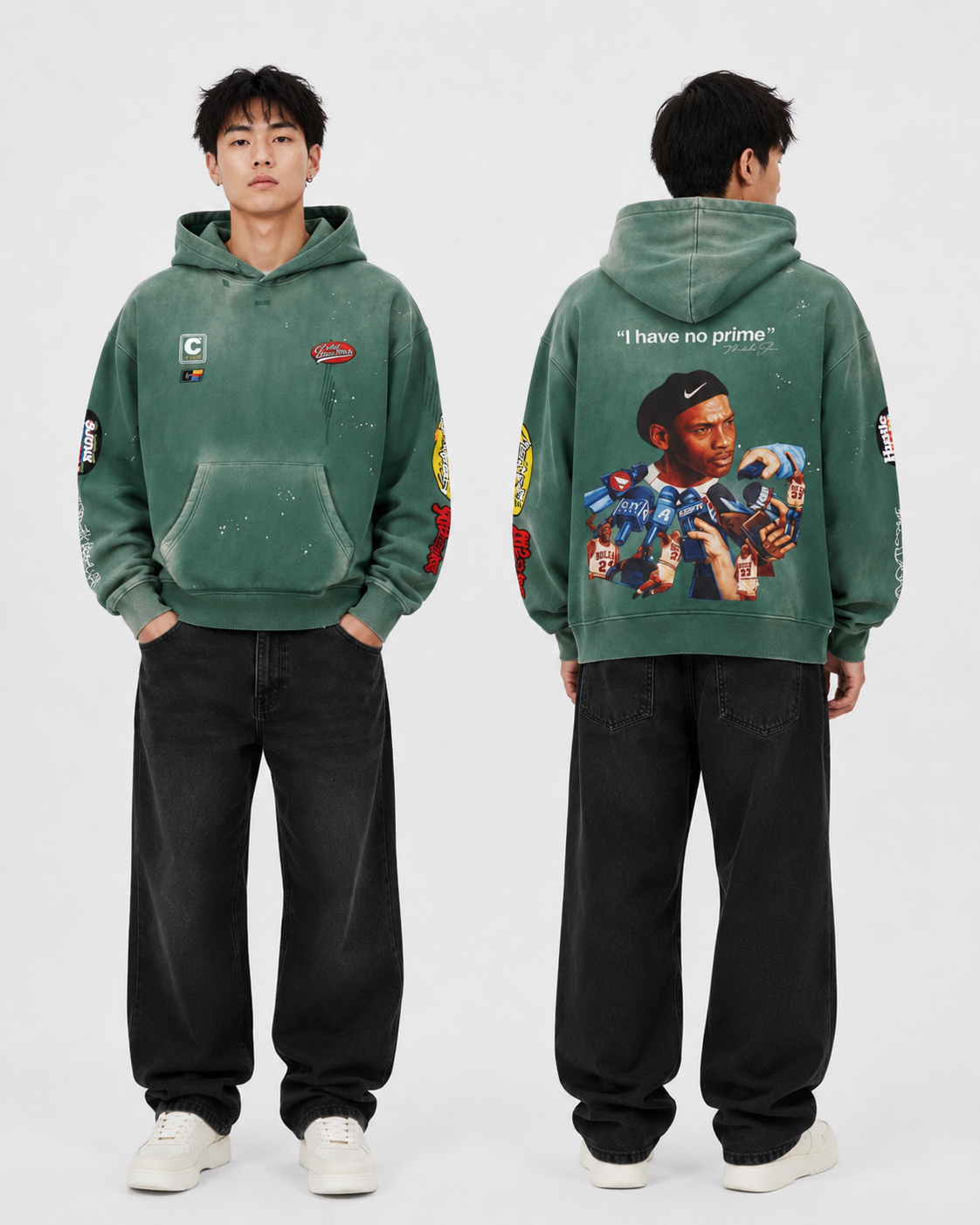 "No Prime" Washed Hoodie