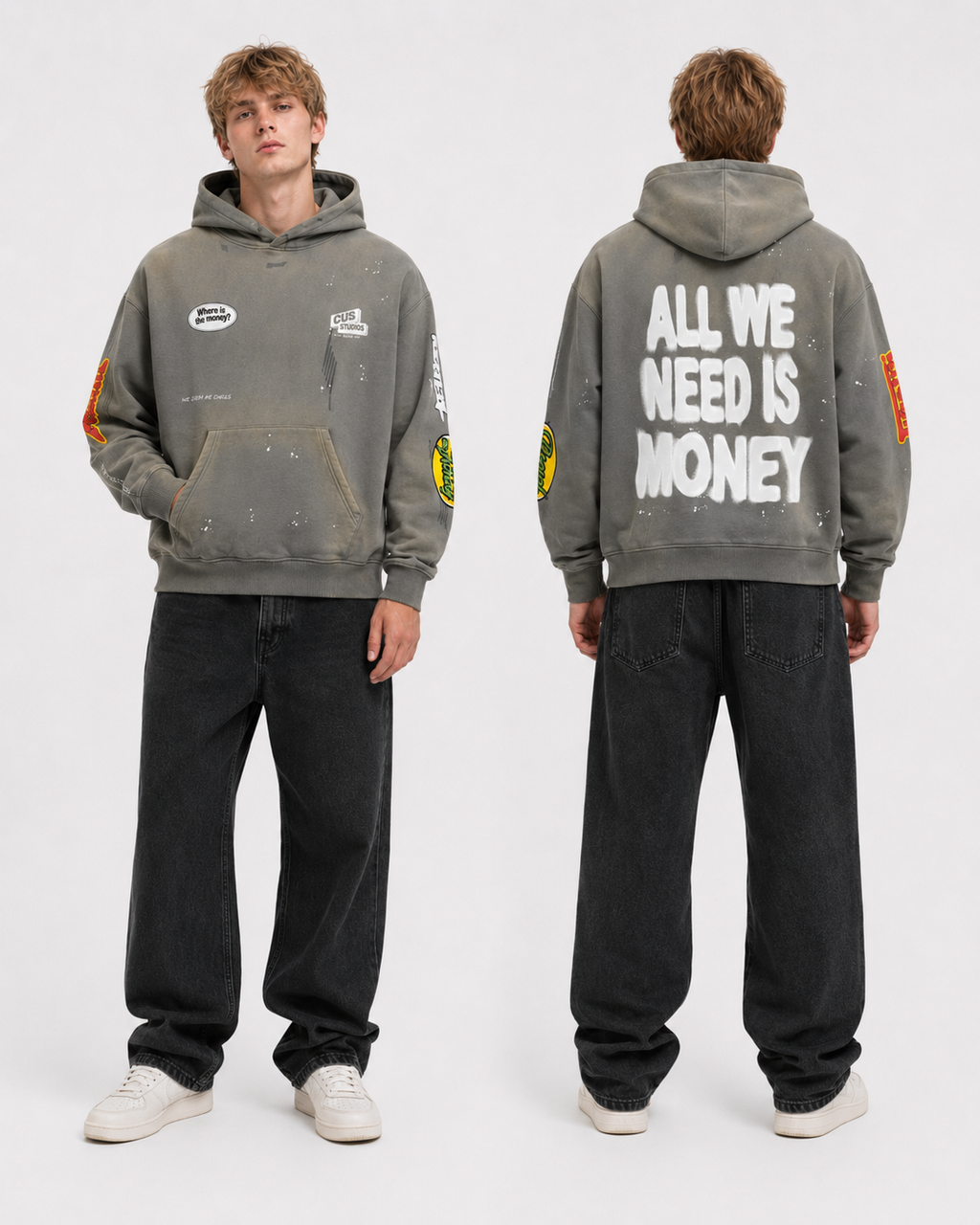 "Money" Vintage Hoodie