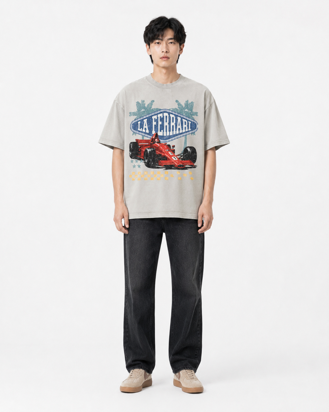 "La Ferrari" Vintage Washed T-Shirt