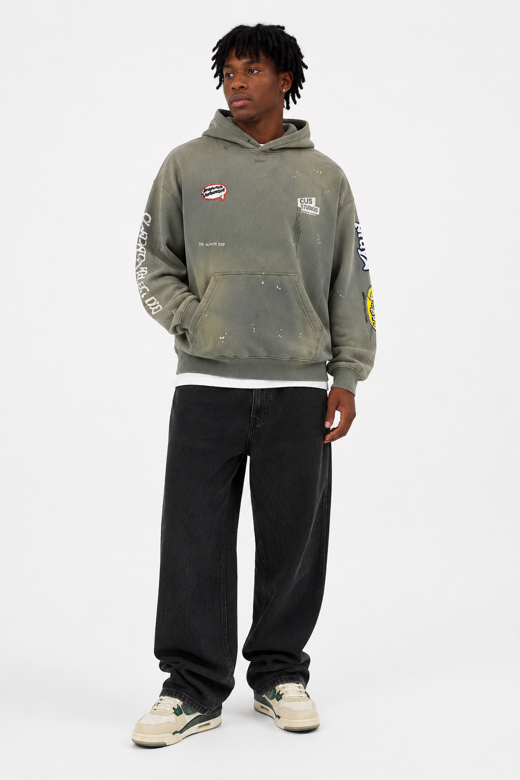 "Always GOD" Washed Hoodie
