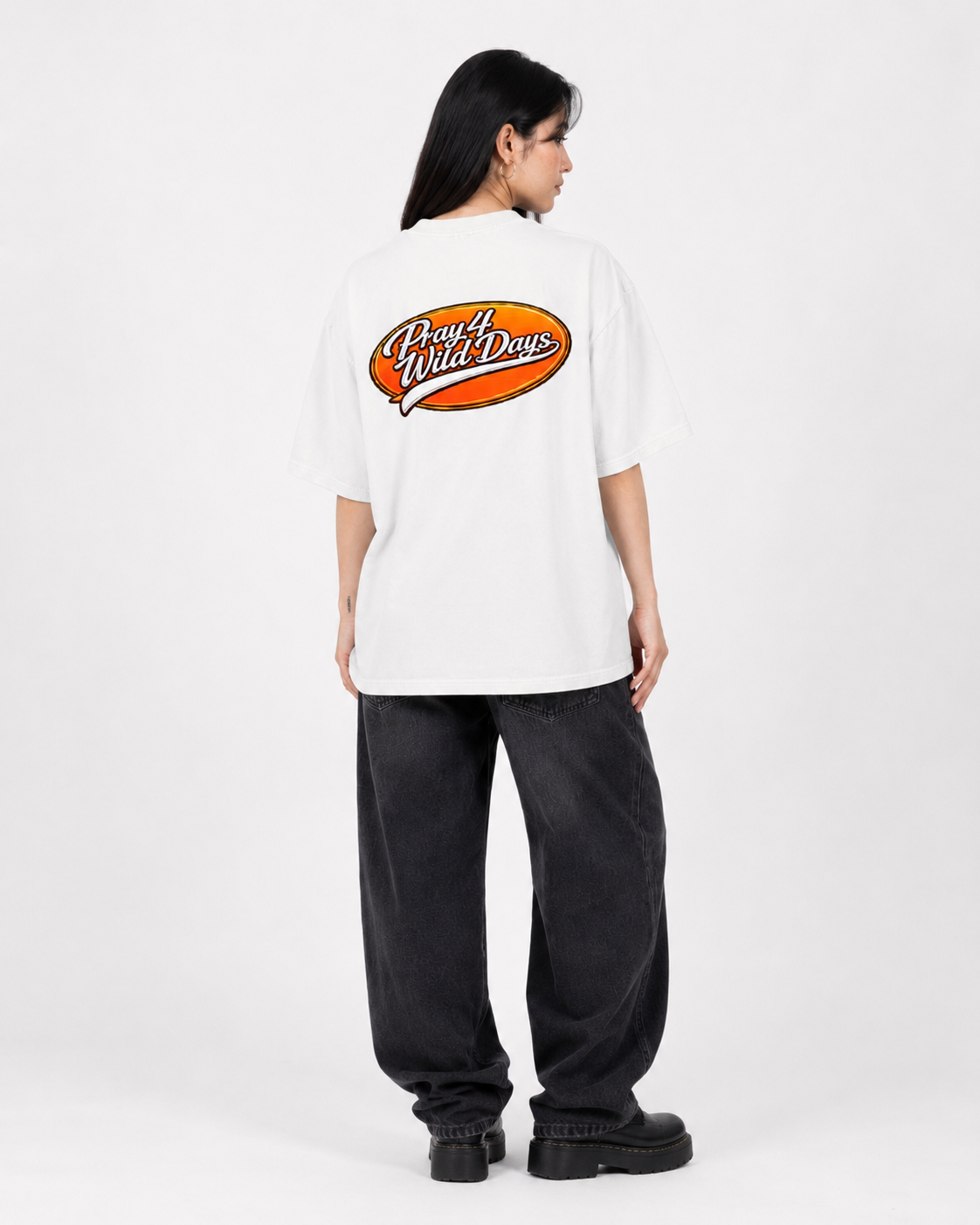 Camiseta con lavado vintage «Wild Series»