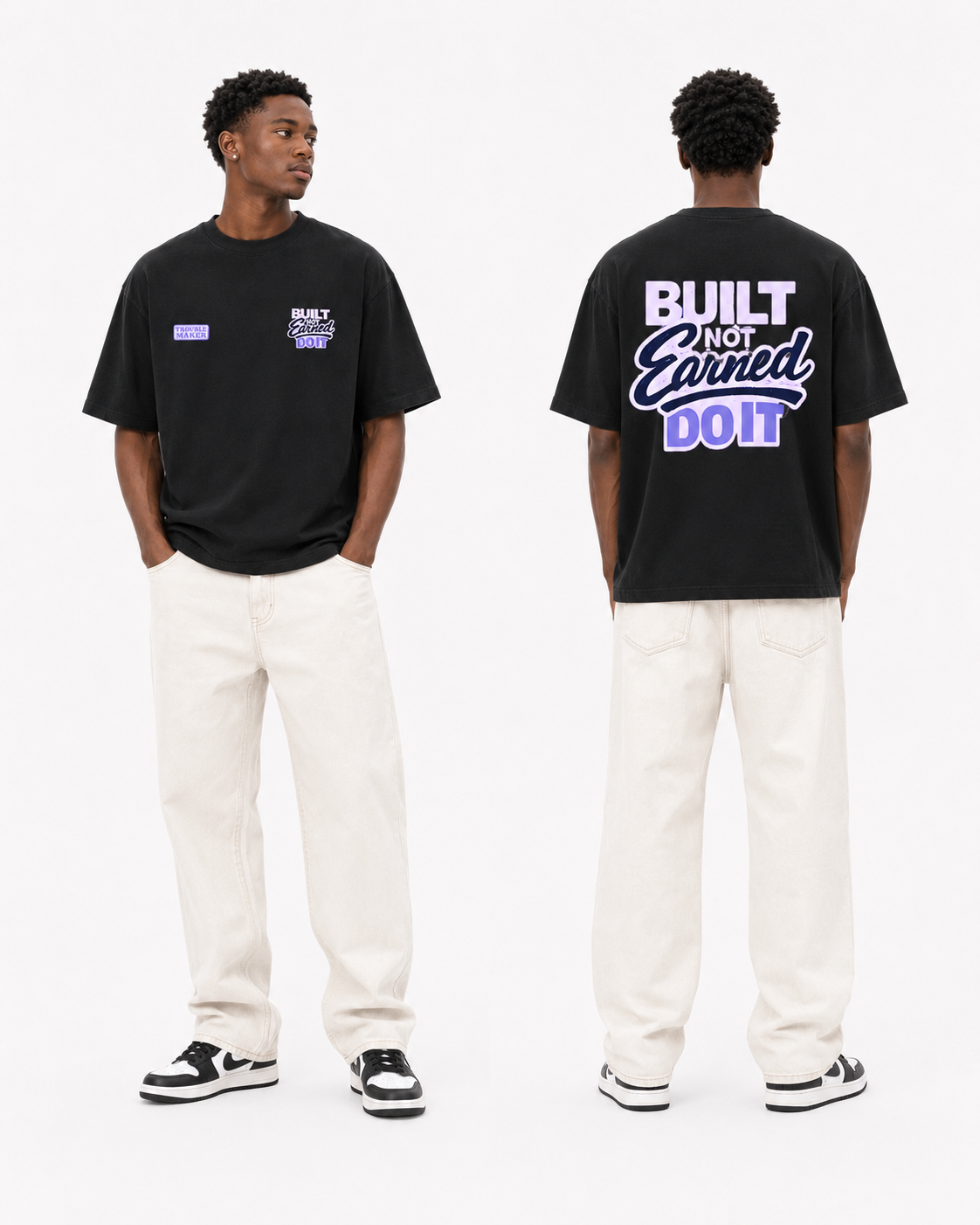 Camiseta "Construido, no Ganado"