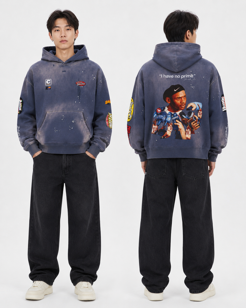 "No Prime" Washed Hoodie