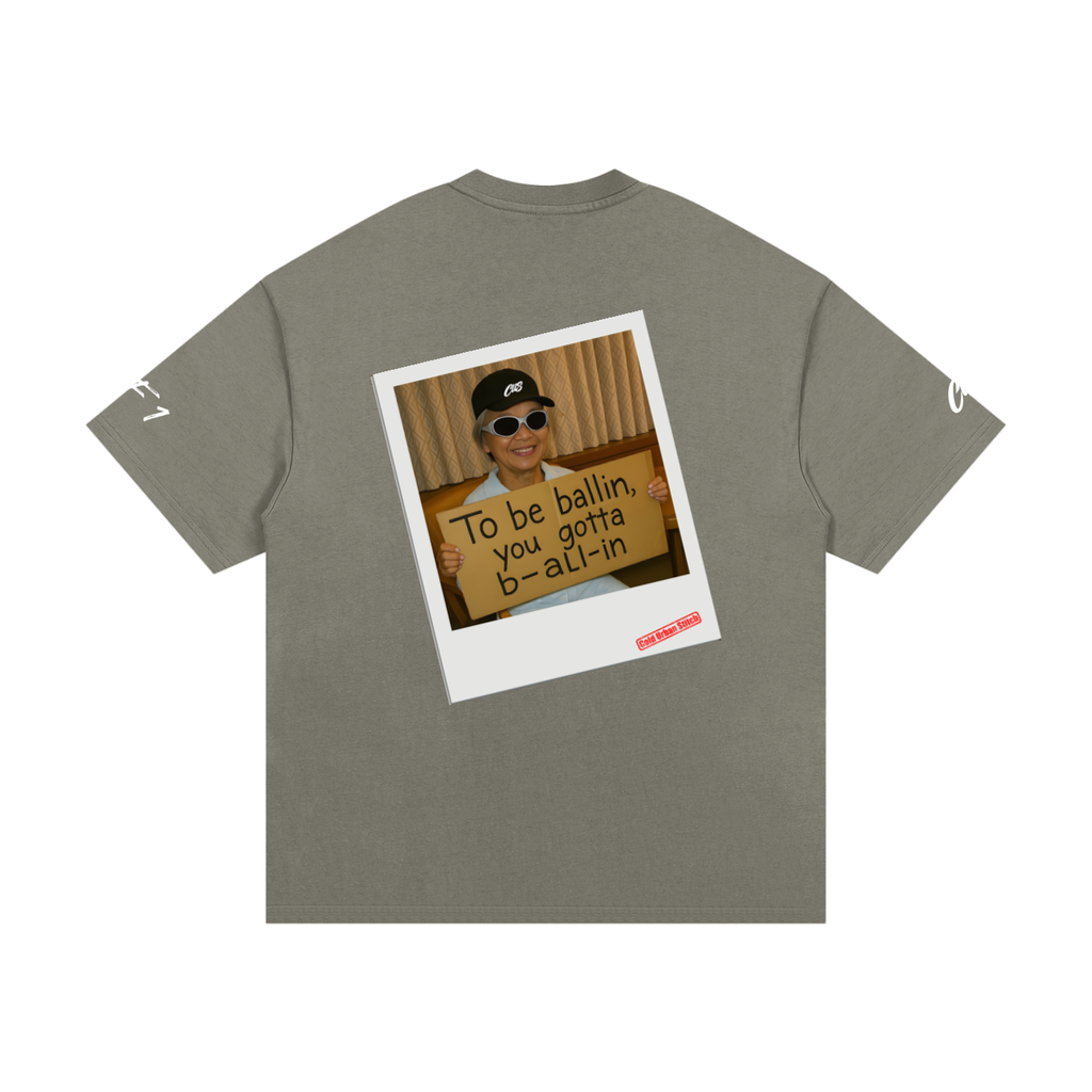 Camiseta esencial de algodón pesado
