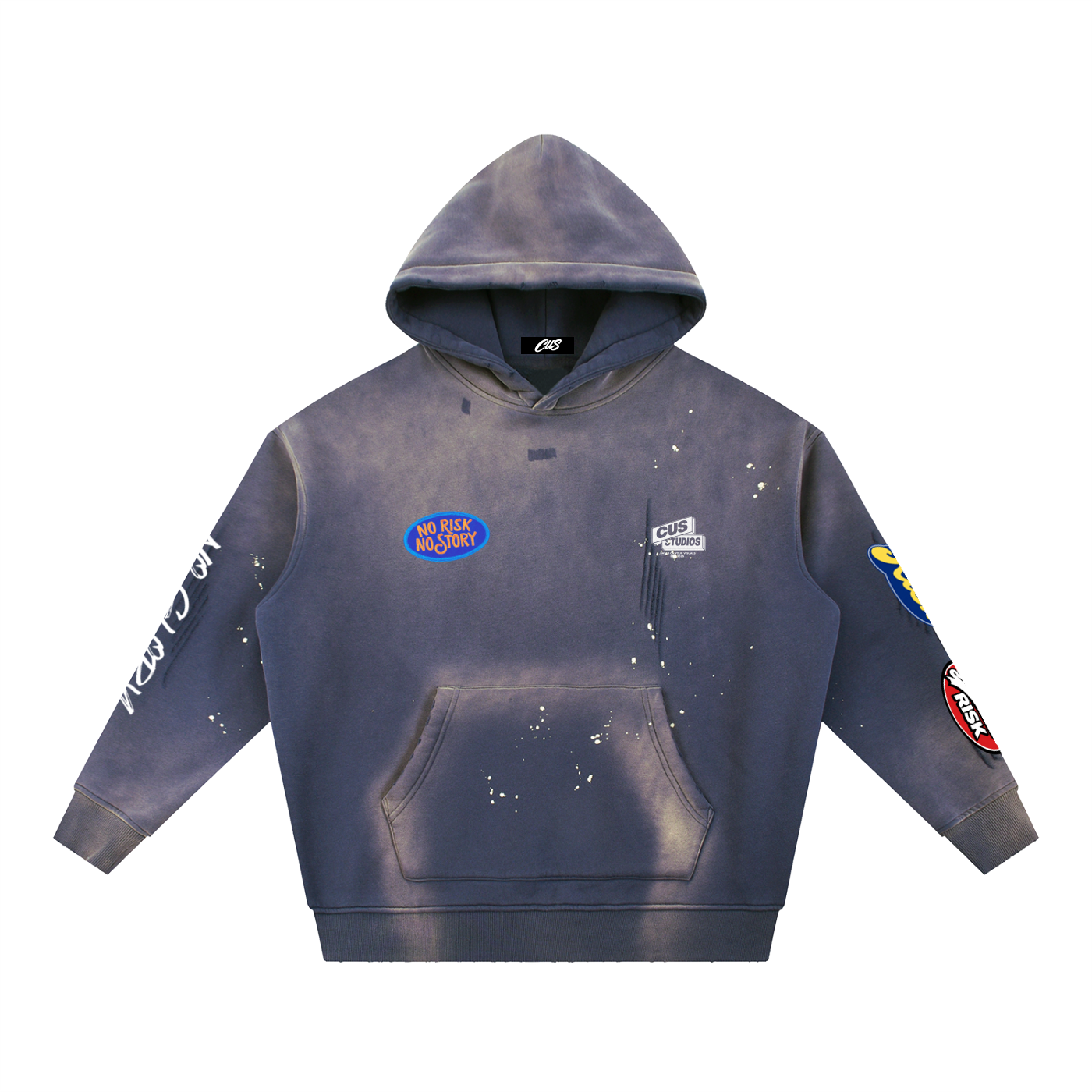 "No Risk, No Glory" Vintage Hoodie