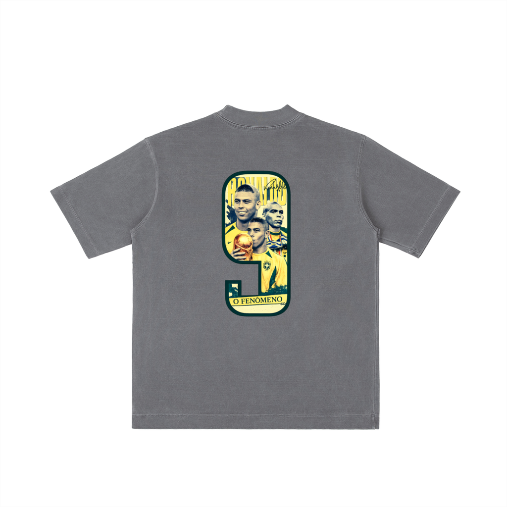 Camiseta Lavado Vintage "Ronaldo Fenómeno"