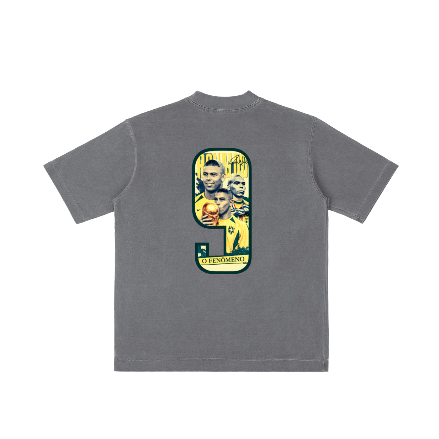 Camiseta Lavado Vintage "Ronaldo Fenómeno"