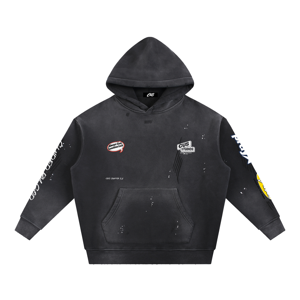 "Always GOD" Washed Hoodie