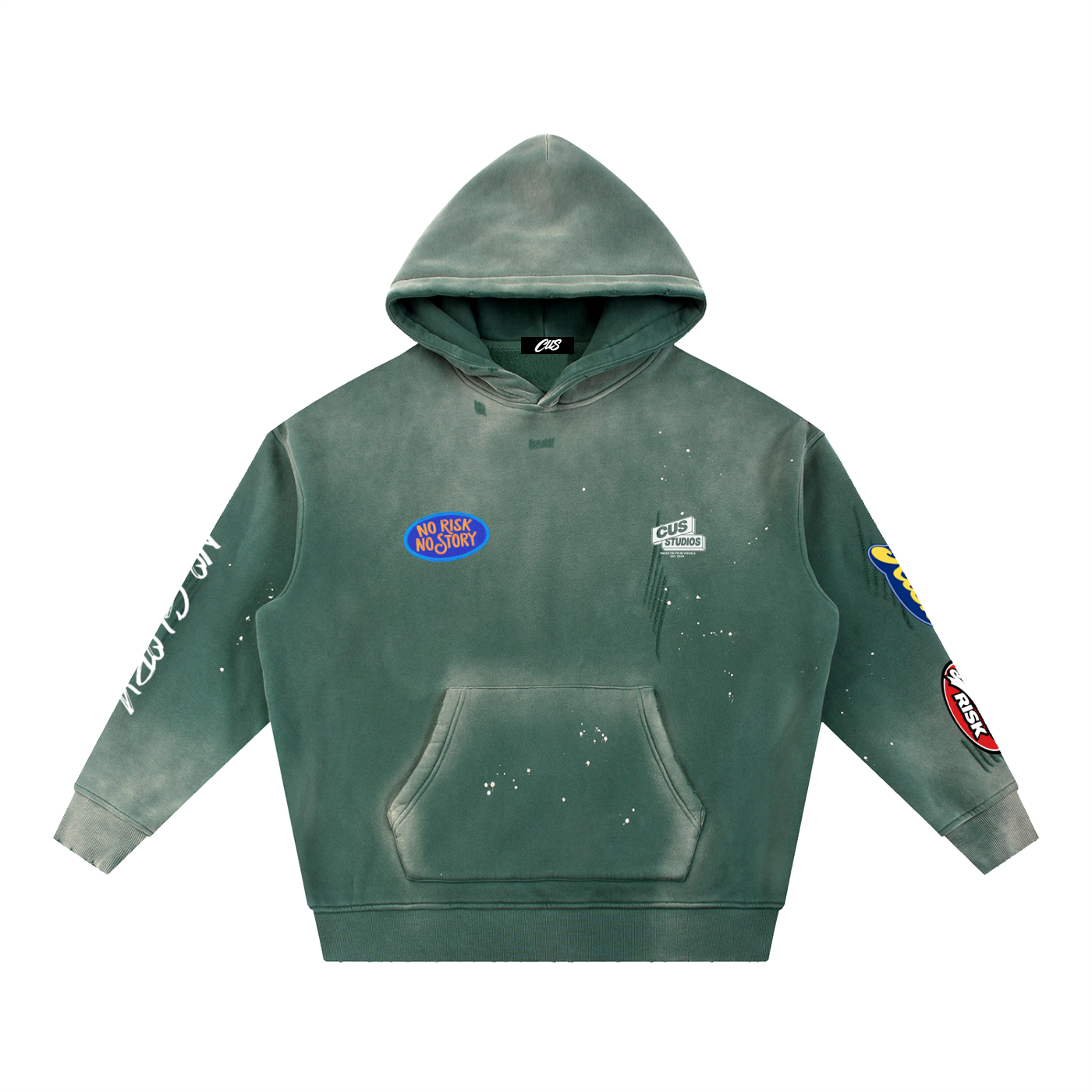 "No Risk, No Glory" Vintage Hoodie