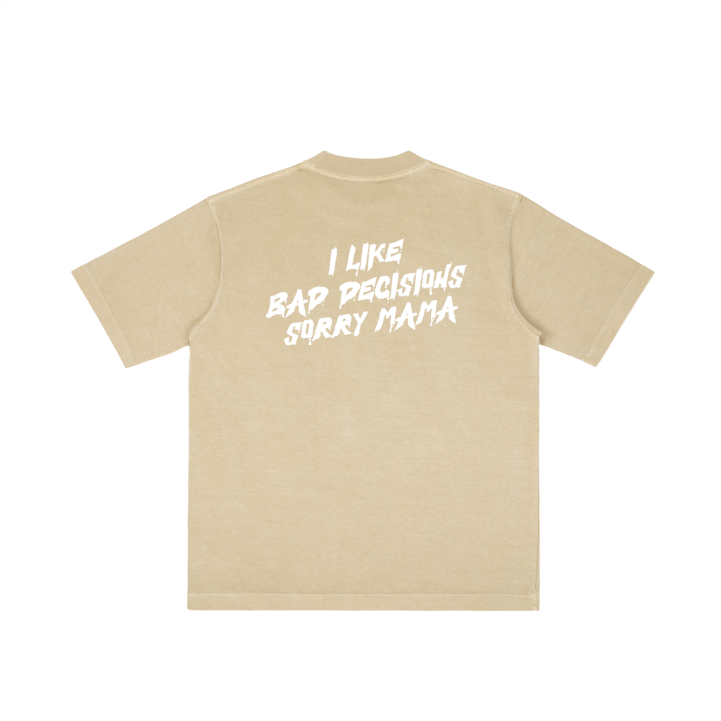 Camiseta de peso pesado "Sorry Mama" 