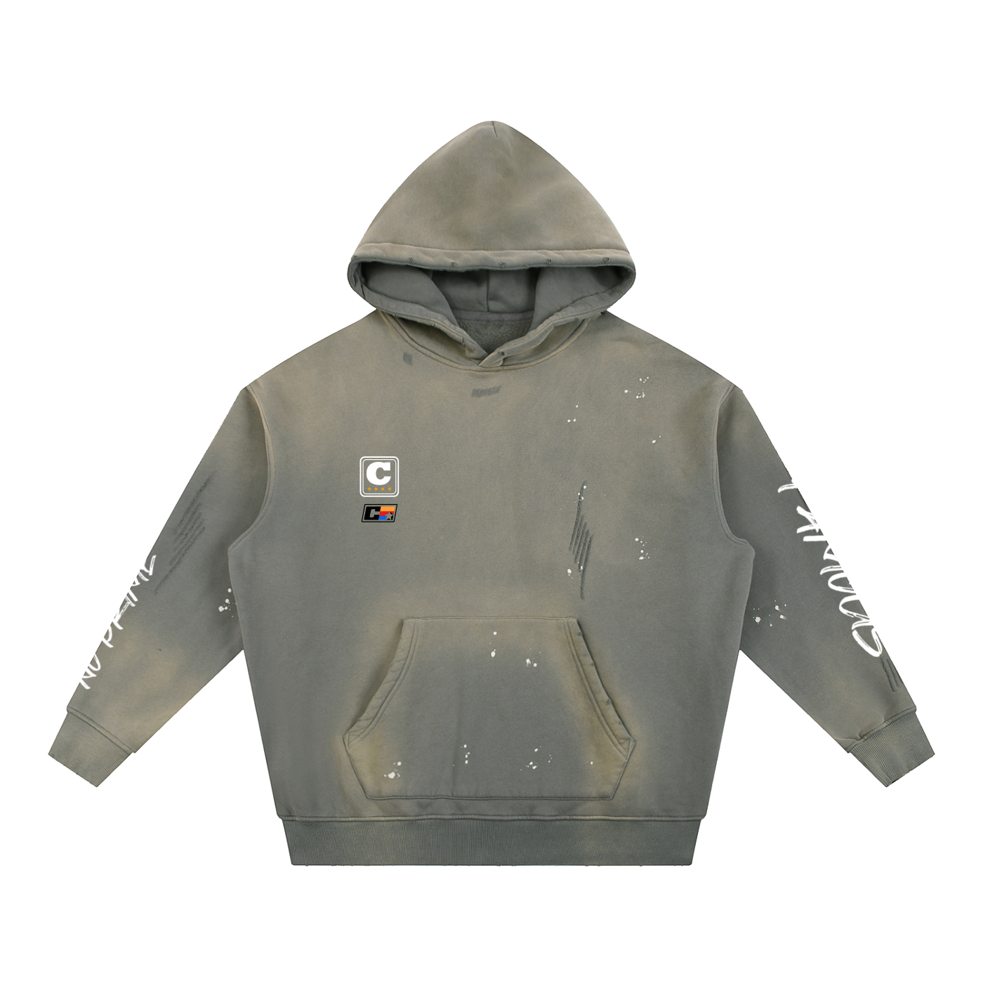 Sudadera con capucha lavada "No Prime" 