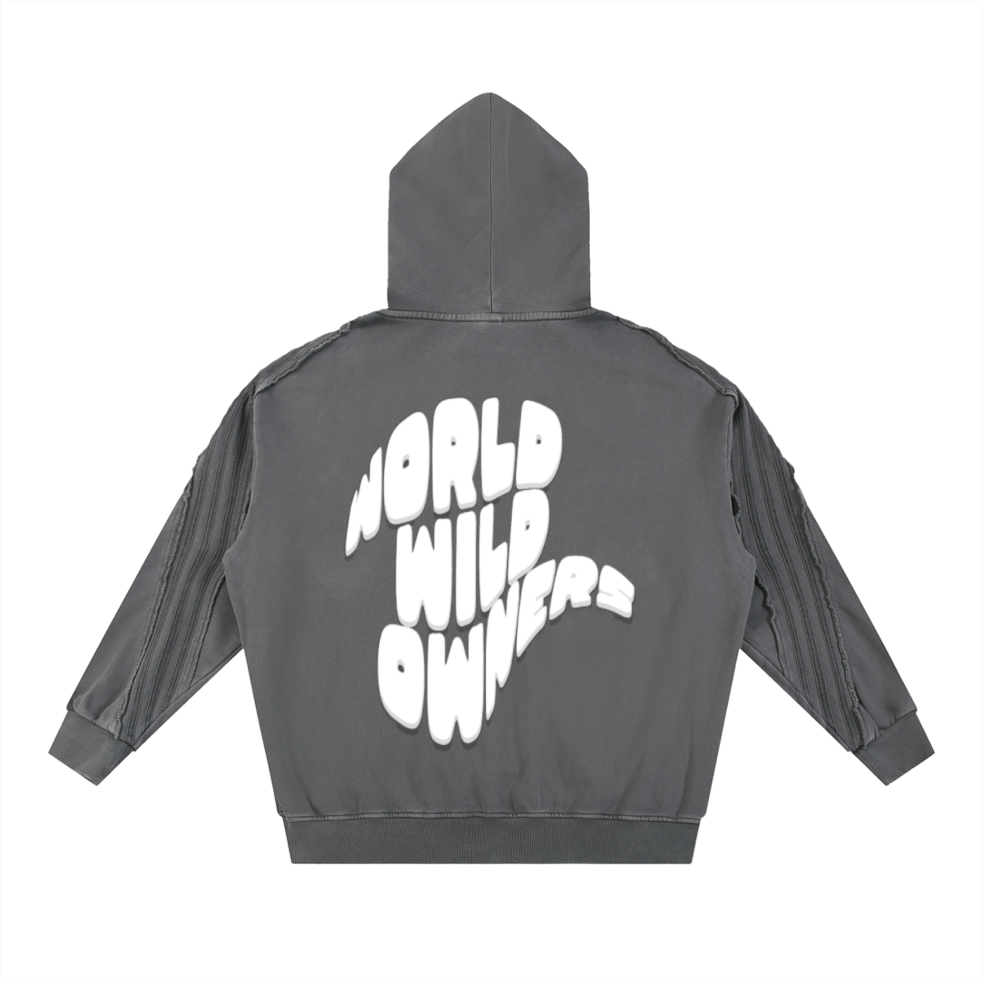 Sudadera con capucha y cremallera "World Wild Owners"
