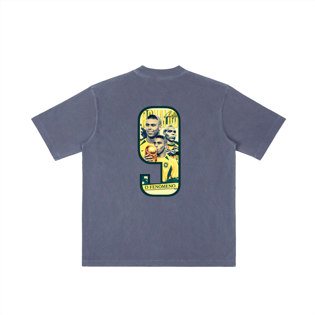 Camiseta Lavado Vintage "Ronaldo Fenómeno"