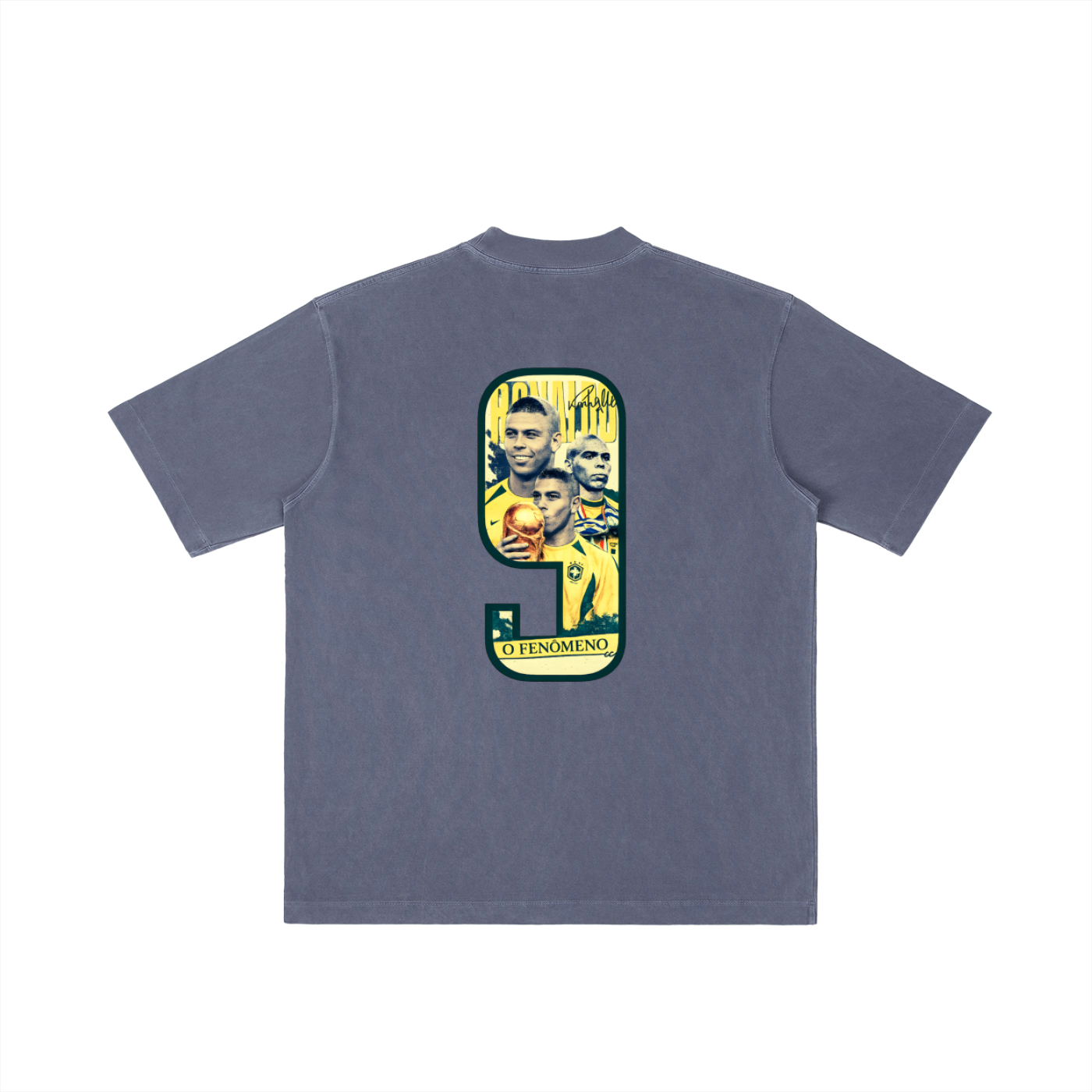 Camiseta Lavado Vintage "Ronaldo Fenómeno"