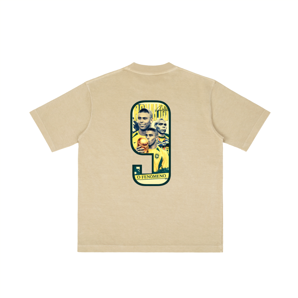 Camiseta Lavado Vintage "Ronaldo Fenómeno"