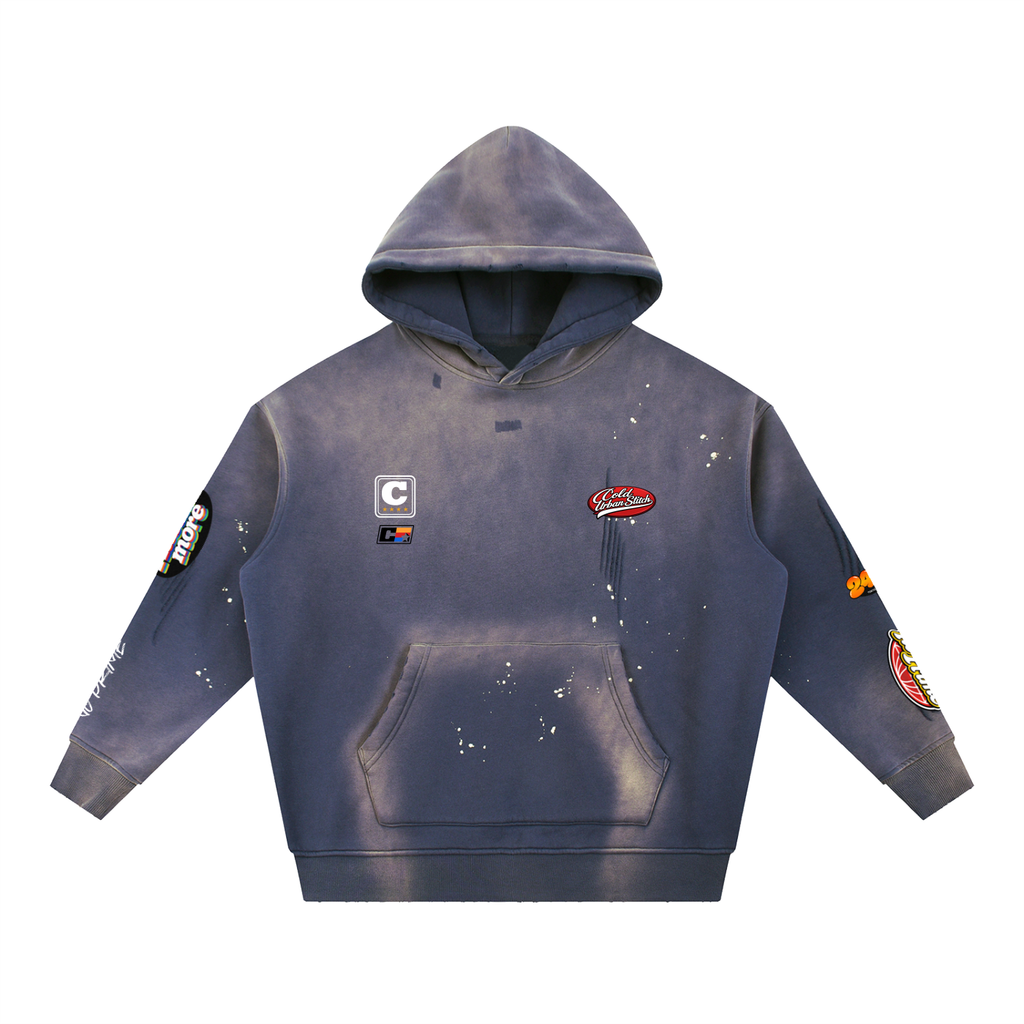 Sudadera con capucha lavada "No Prime" 