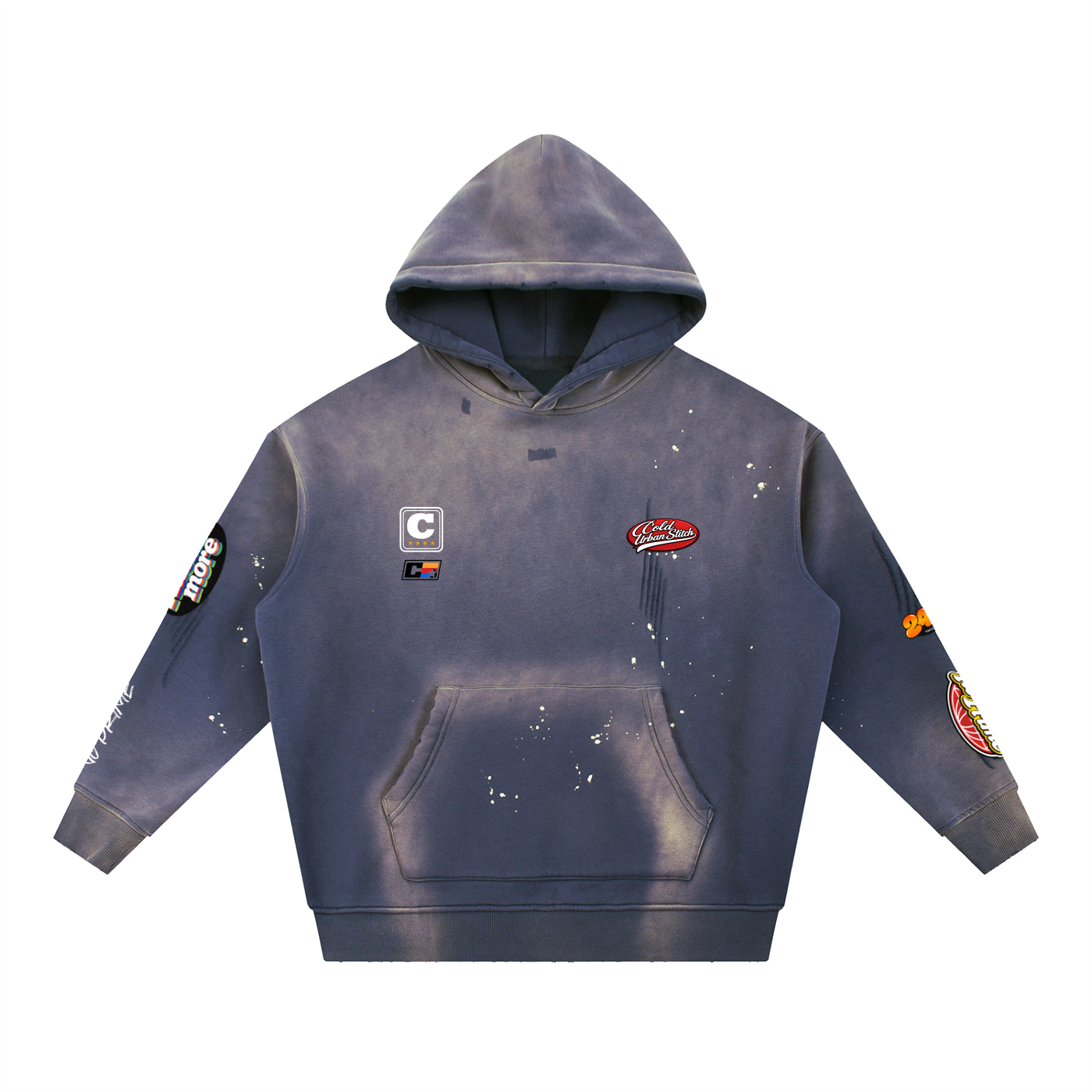 Sudadera con capucha lavada "No Prime" 