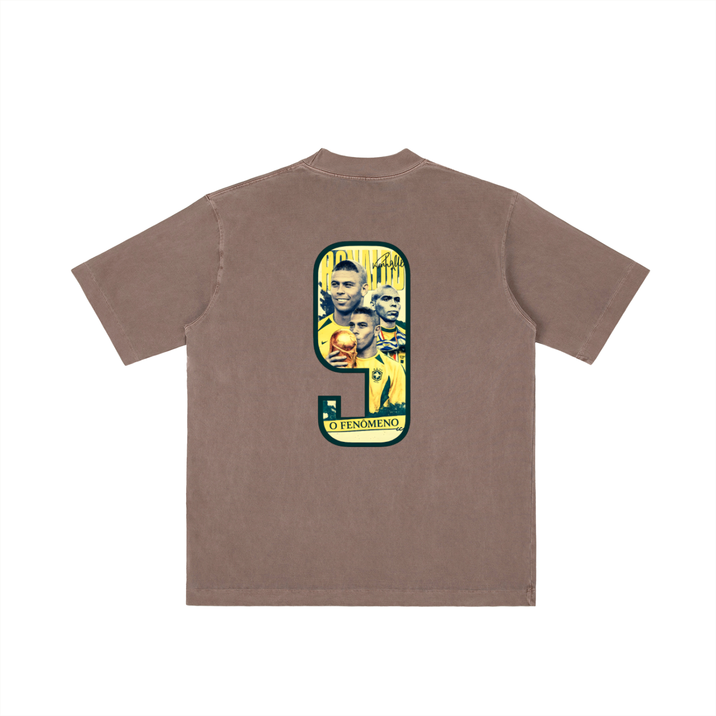 Camiseta Lavado Vintage "Ronaldo Fenómeno"